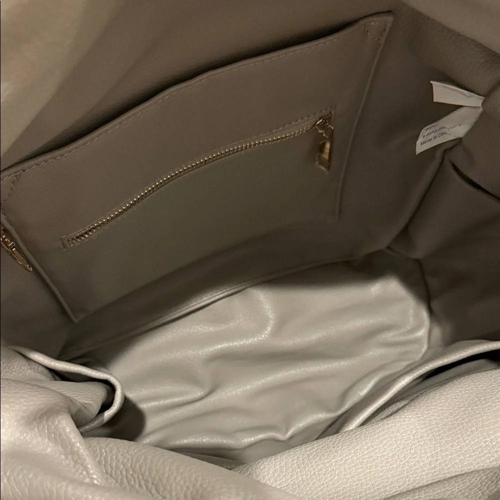 Fawn Design Light Gray Convertible Crossbody Backpack